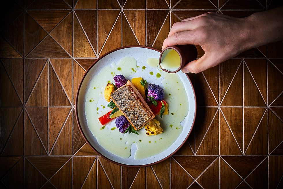 seared_loch_duart_salmon_with_sauce_Capital_A_restaurant_food_dish