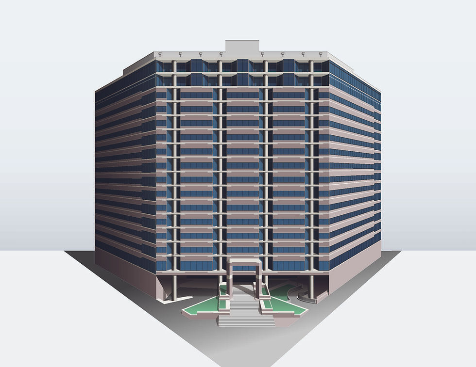701 Brazos St - 3D Building 